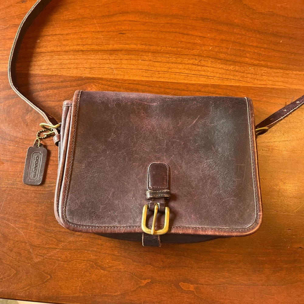 Coach Brown Leather Bag Crossbody